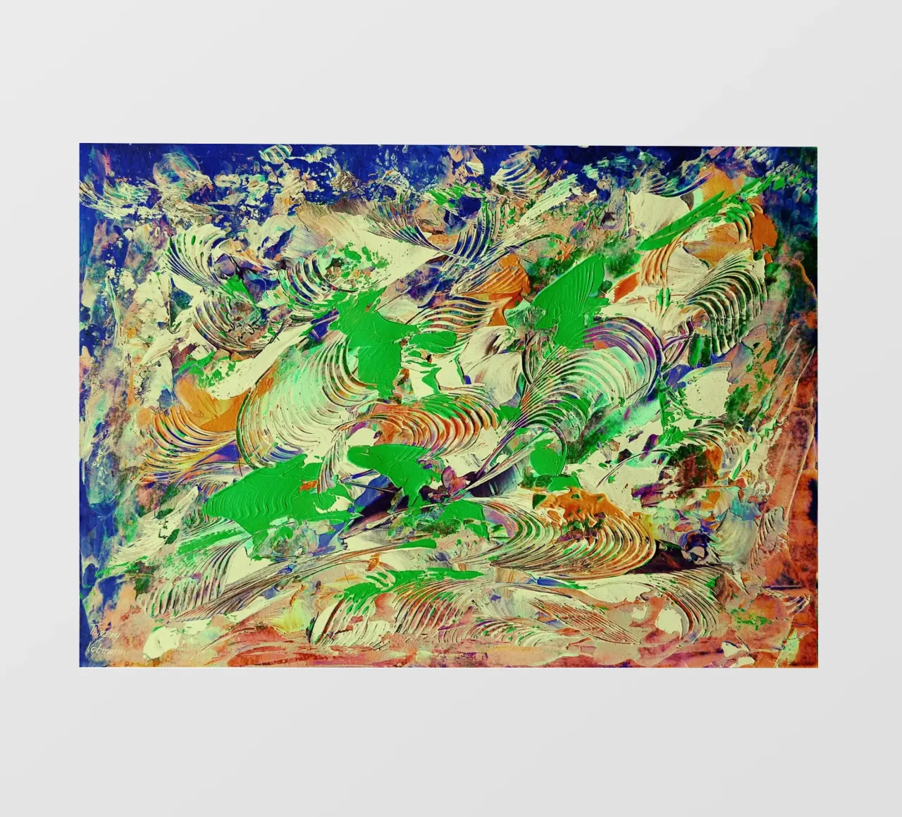 IDEAL GIFT 92 invers. telo in pvc da Thierry Vobmann Abstract painting