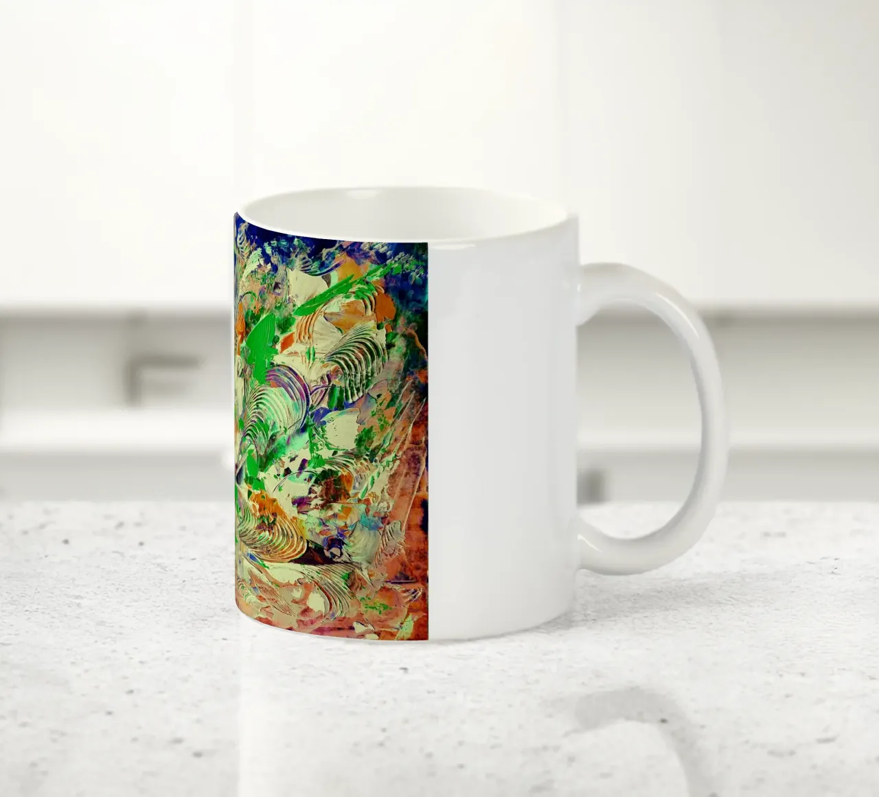 IDEAL GIFT 92 invers. tazza in ceramica da Thierry Vobmann Abstract painting