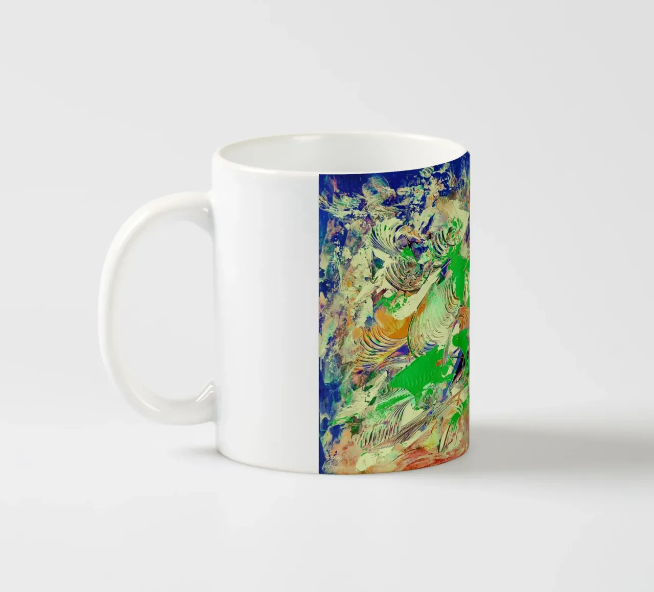 IDEAL GIFT 92 invers. tazza in ceramica da Thierry Vobmann Abstract painting