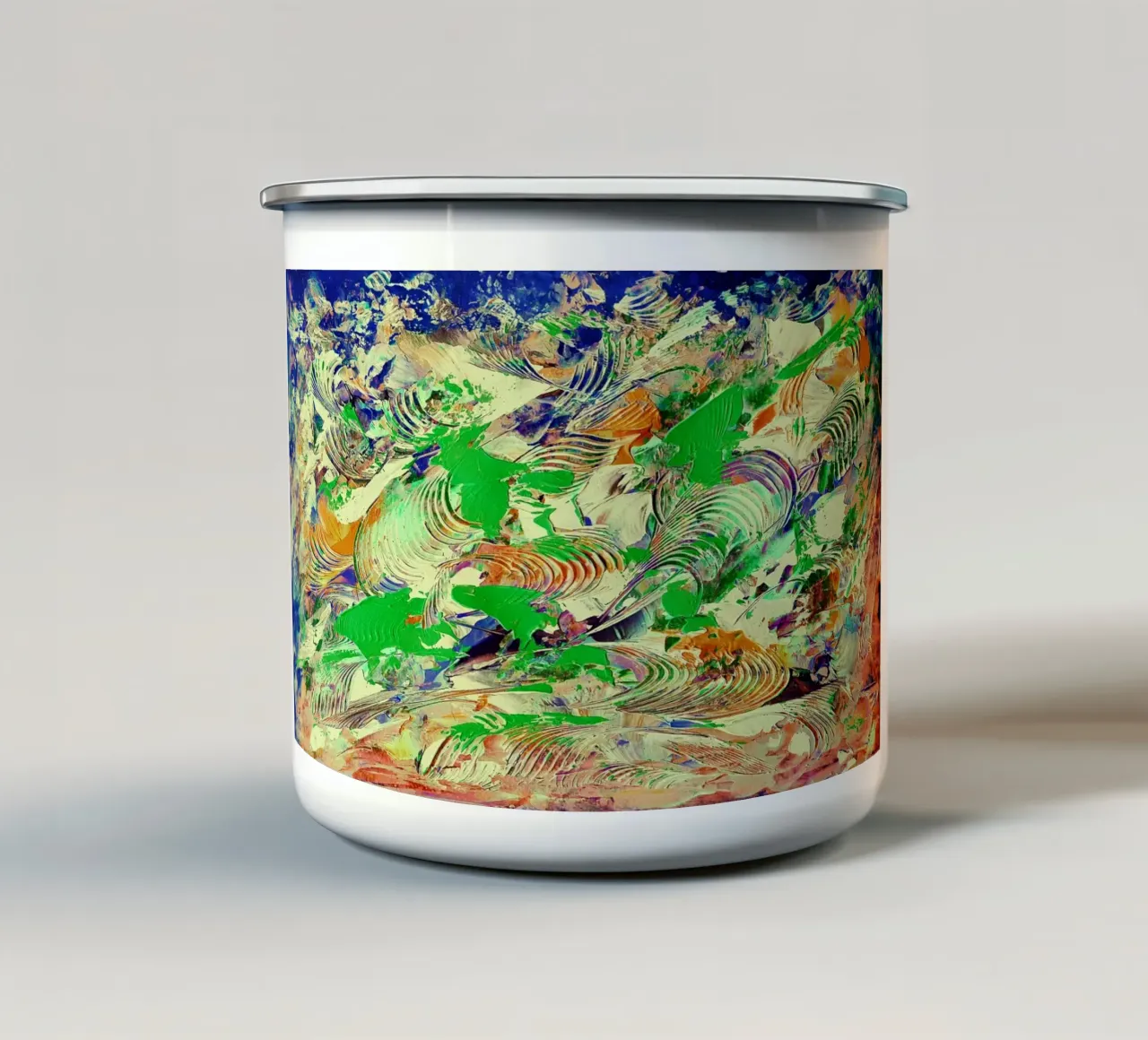 IDEAL GIFT 92 invers. tazza in smalto da Thierry Vobmann Abstract painting