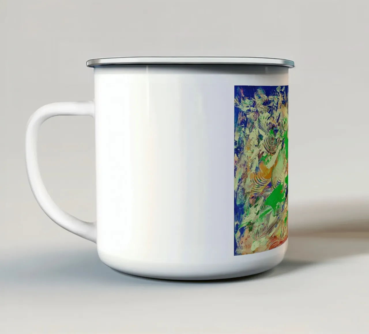 IDEAL GIFT 92 invers. tazza in smalto da Thierry Vobmann Abstract painting