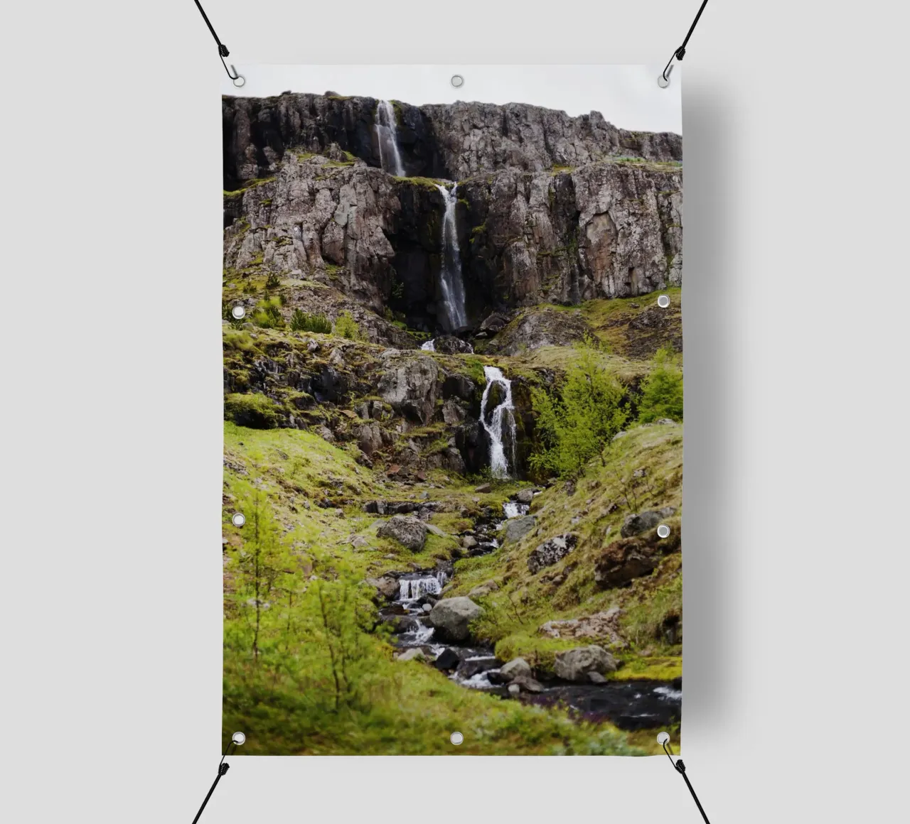 Cascata in Islanda telo in pvc da fotokunst