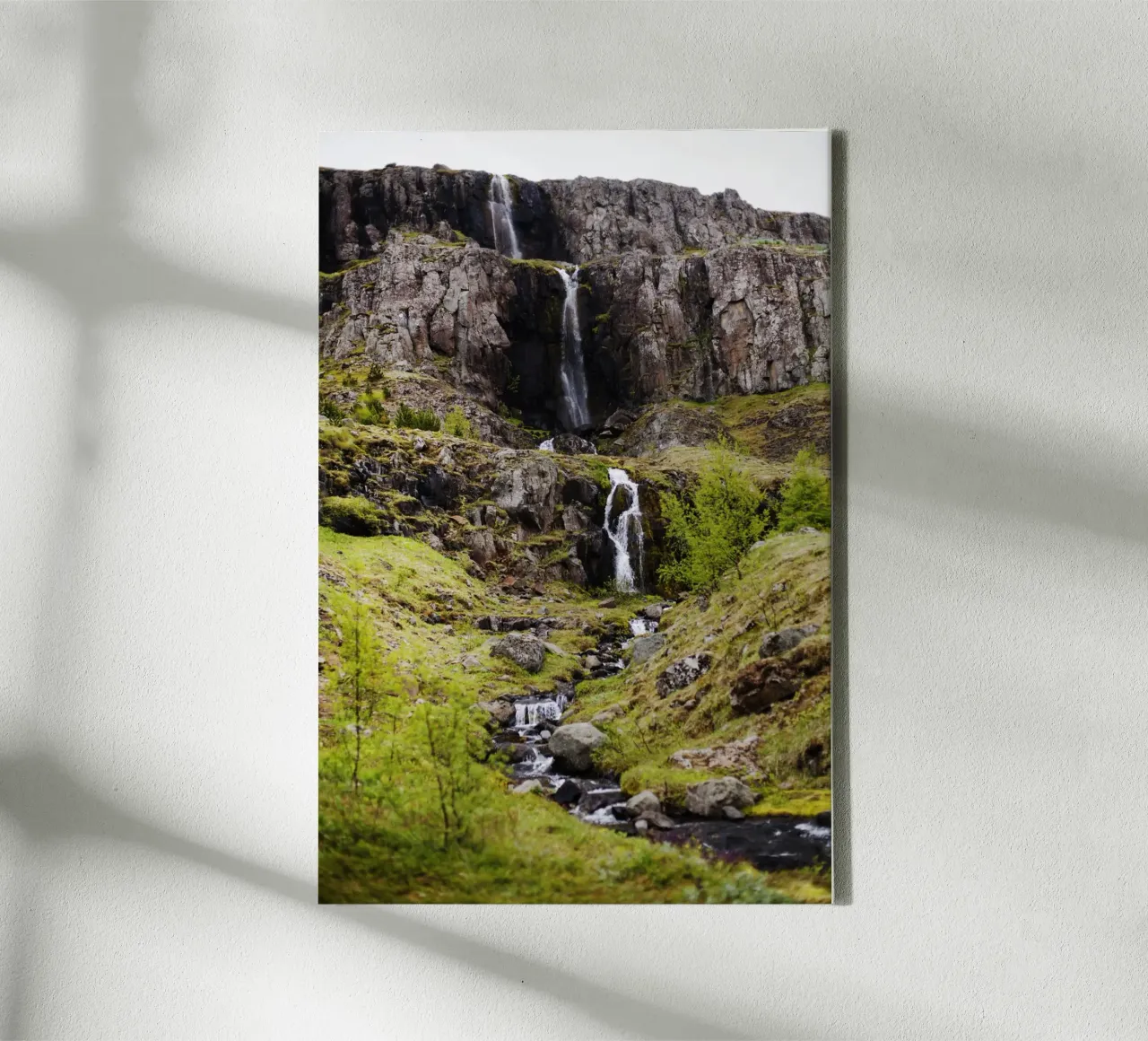 Cascata in Islanda tela da Simon Koy