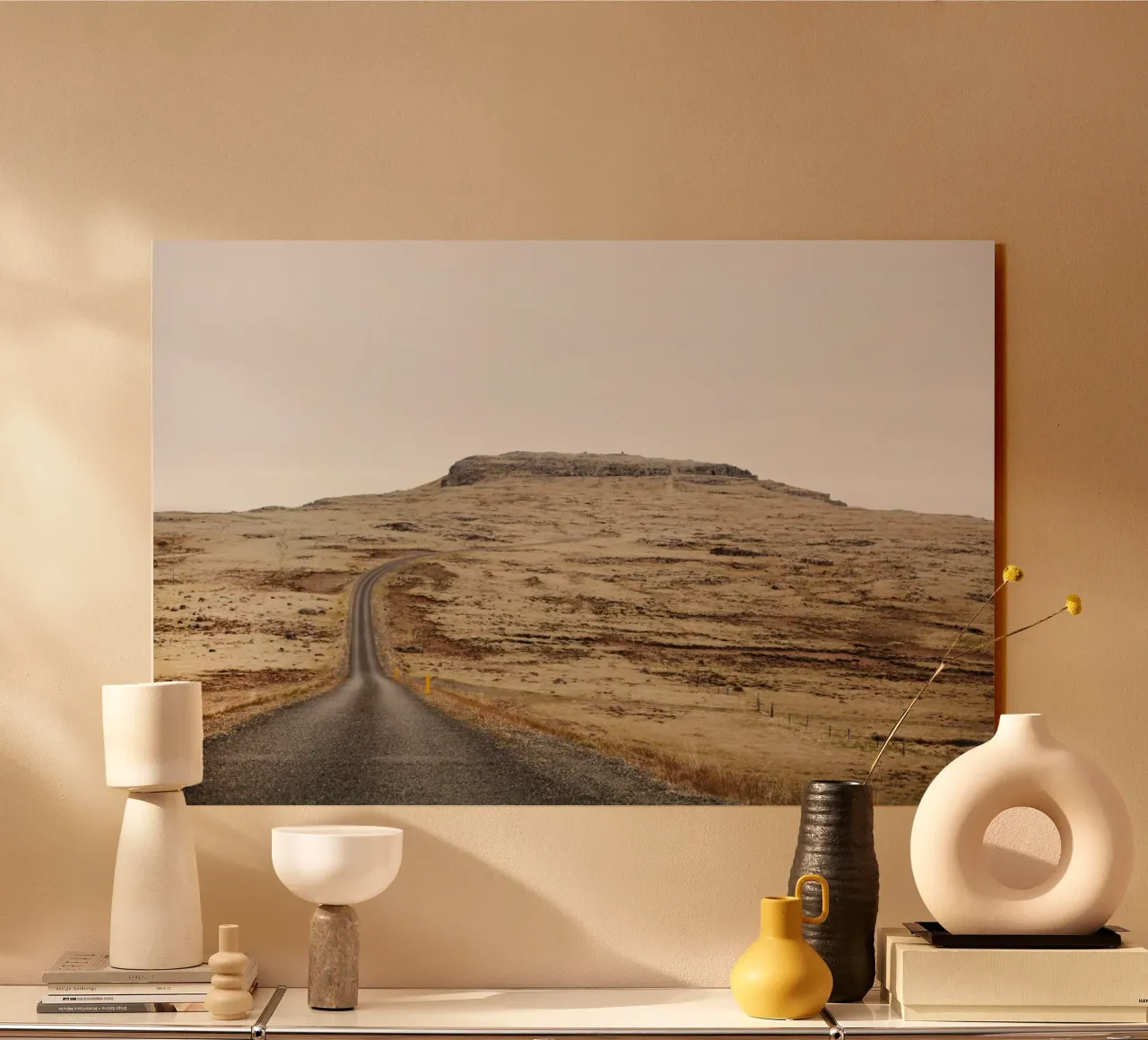 paesaggio brullo in Islanda plexiglass da Simon Koy