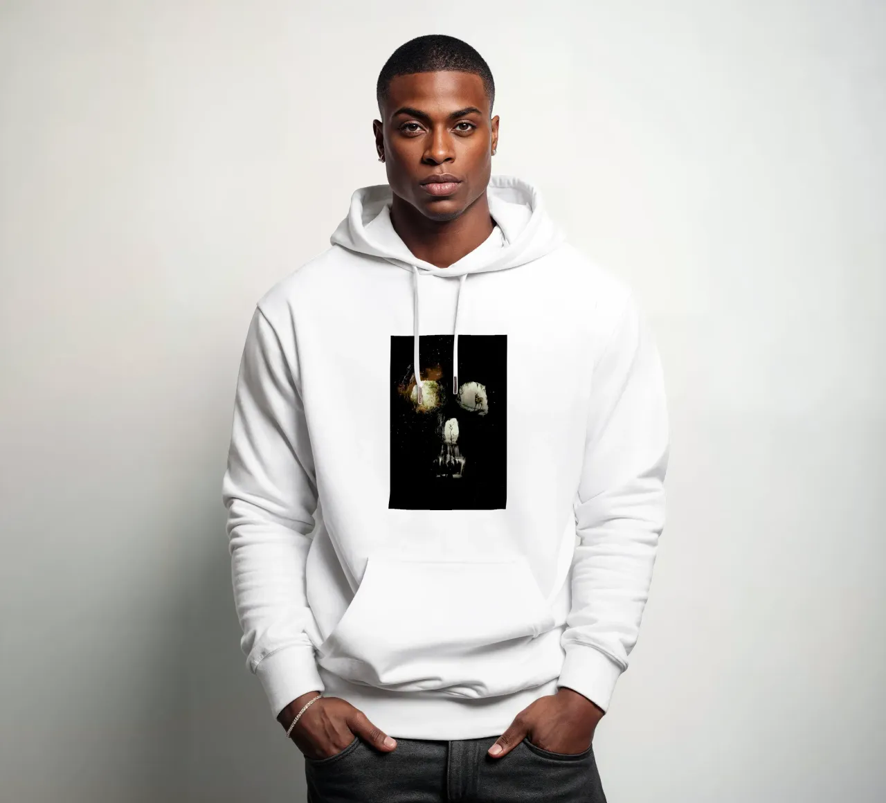 Cave Skull felpa con cappuccio da Ali Gulec