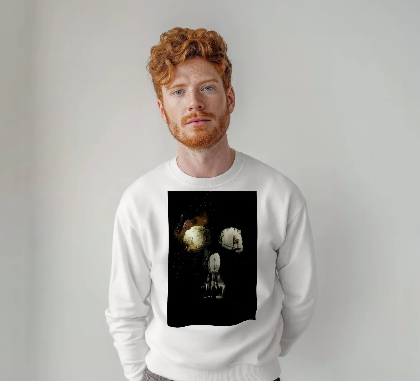Cave Skull felpa da Ali Gulec