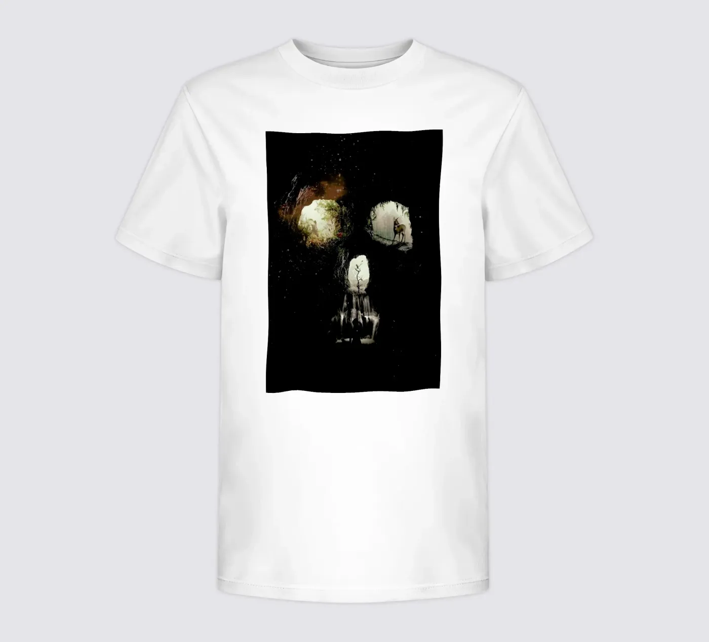 Cave Skull t-shirt bambini da Ali Gulec