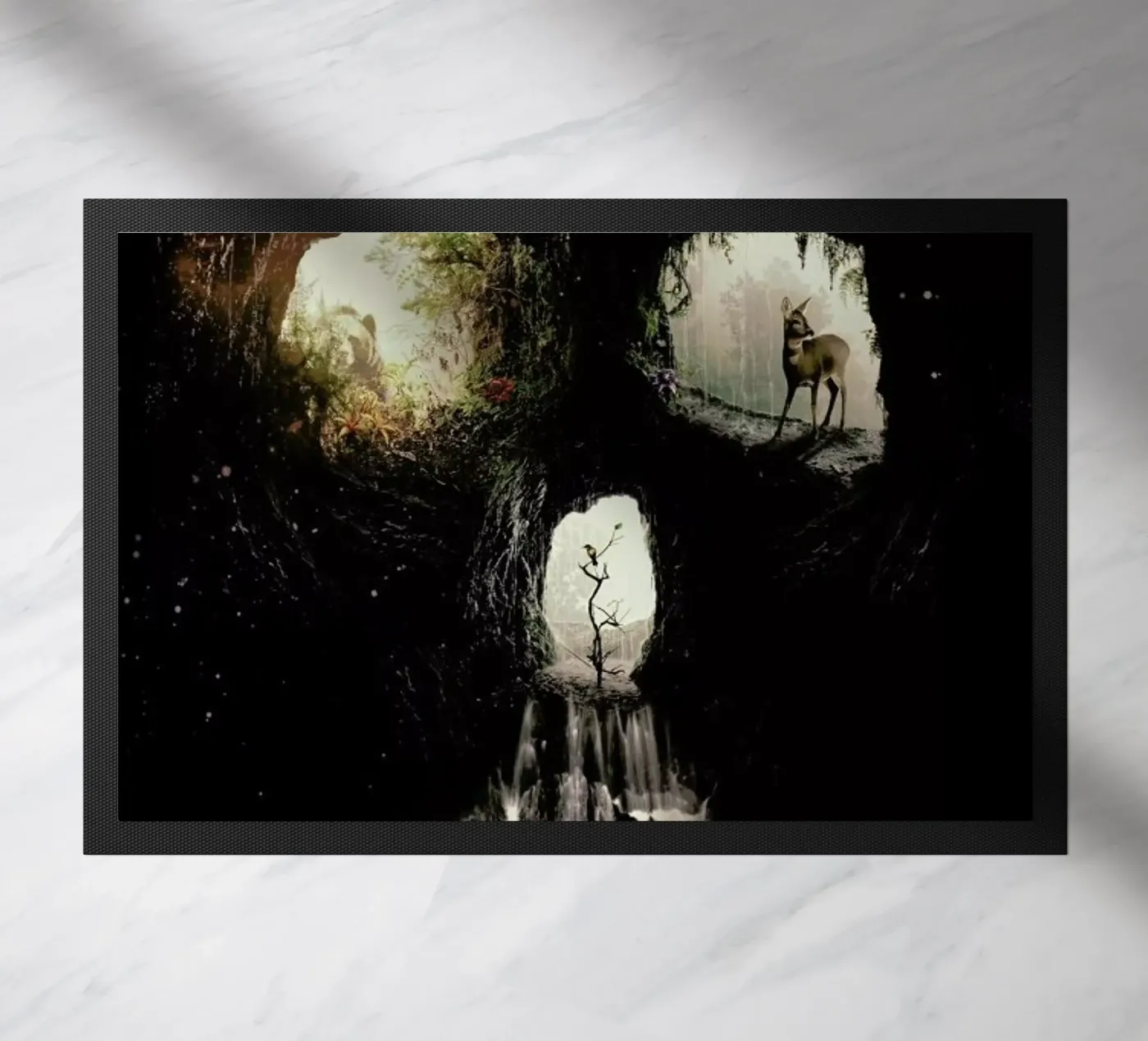 Cave Skull Fußmatte von Ali Gulec