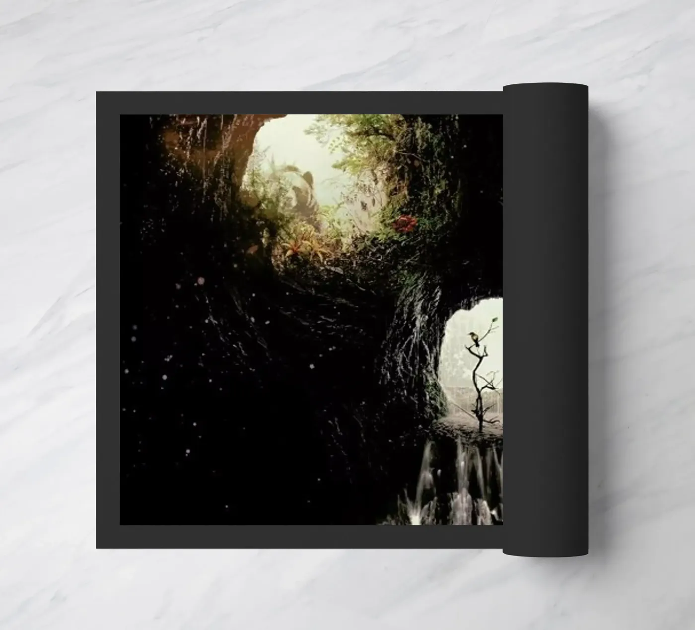 Cave Skull Fußmatte von Ali Gulec