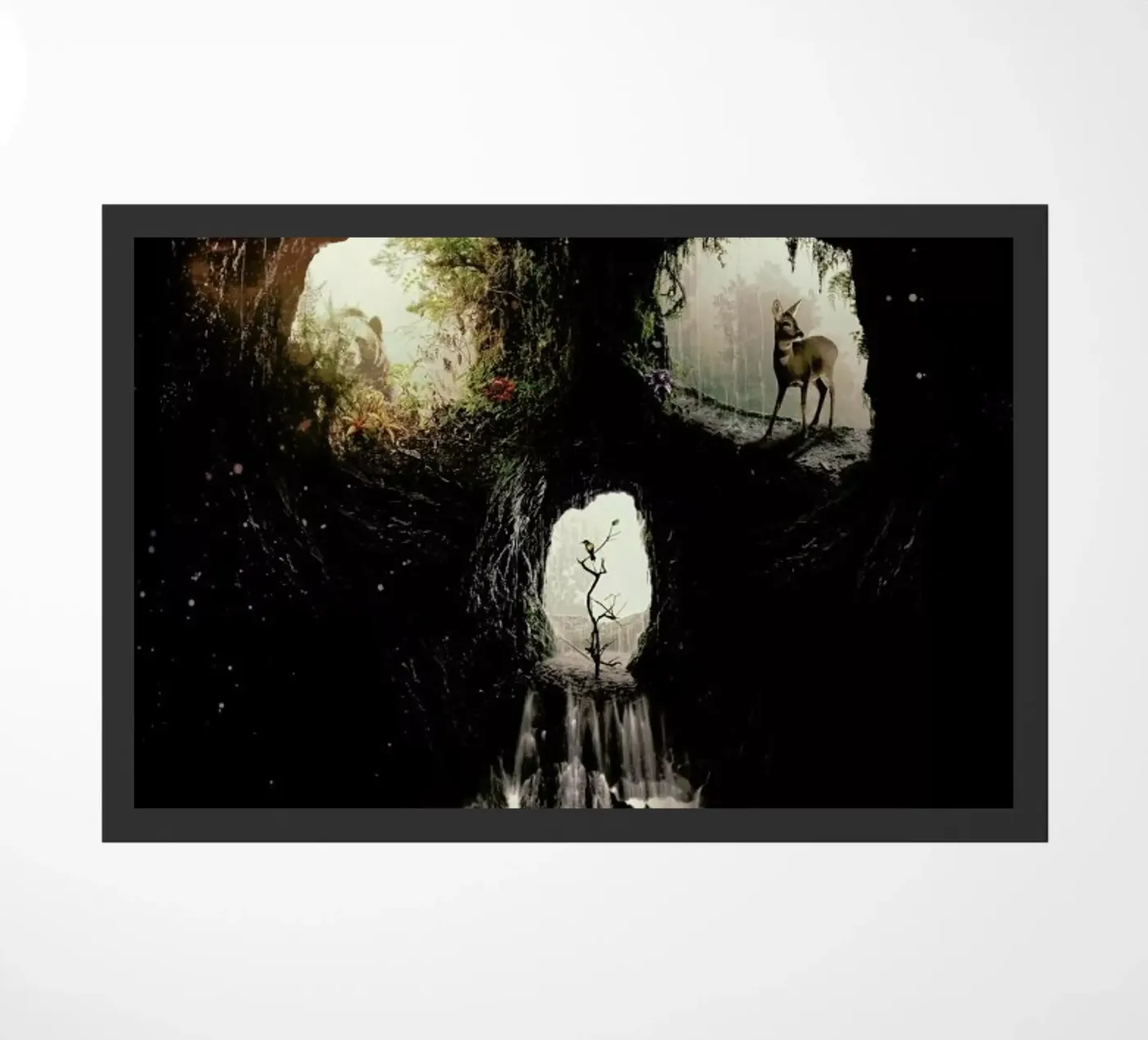 Cave Skull Fußmatte von Ali Gulec