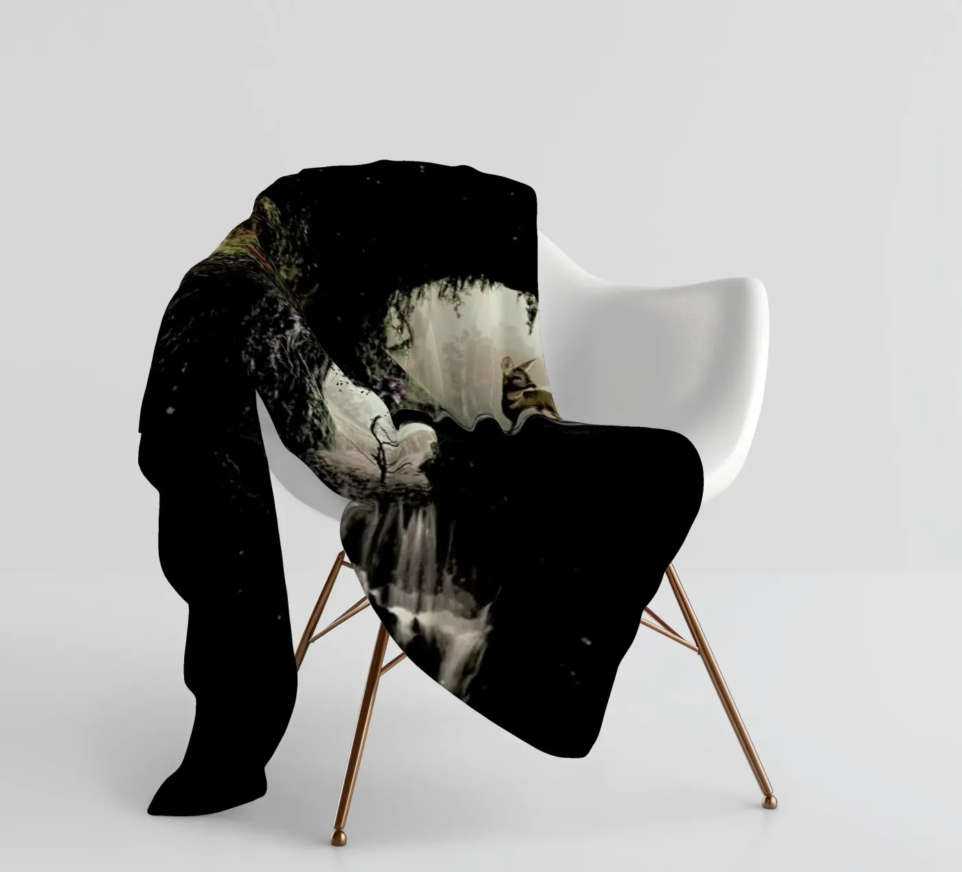 Cave Skull Fleecedecke von Ali Gulec