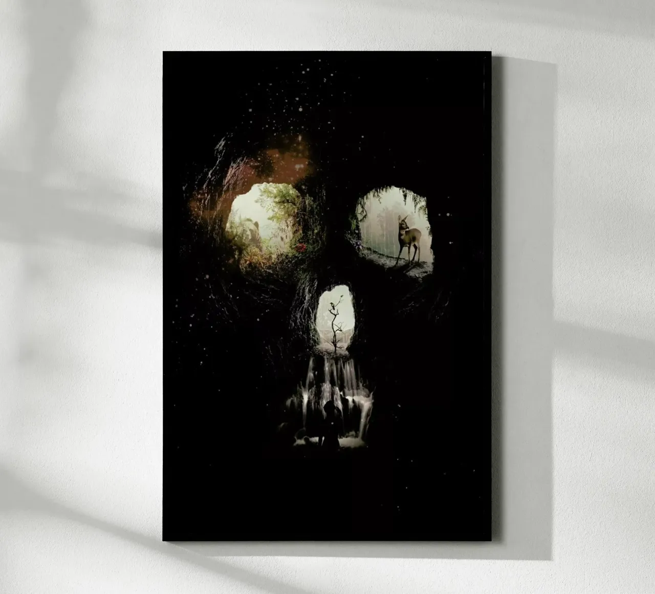 Cave Skull carta hahnemühle da Ali Gulec