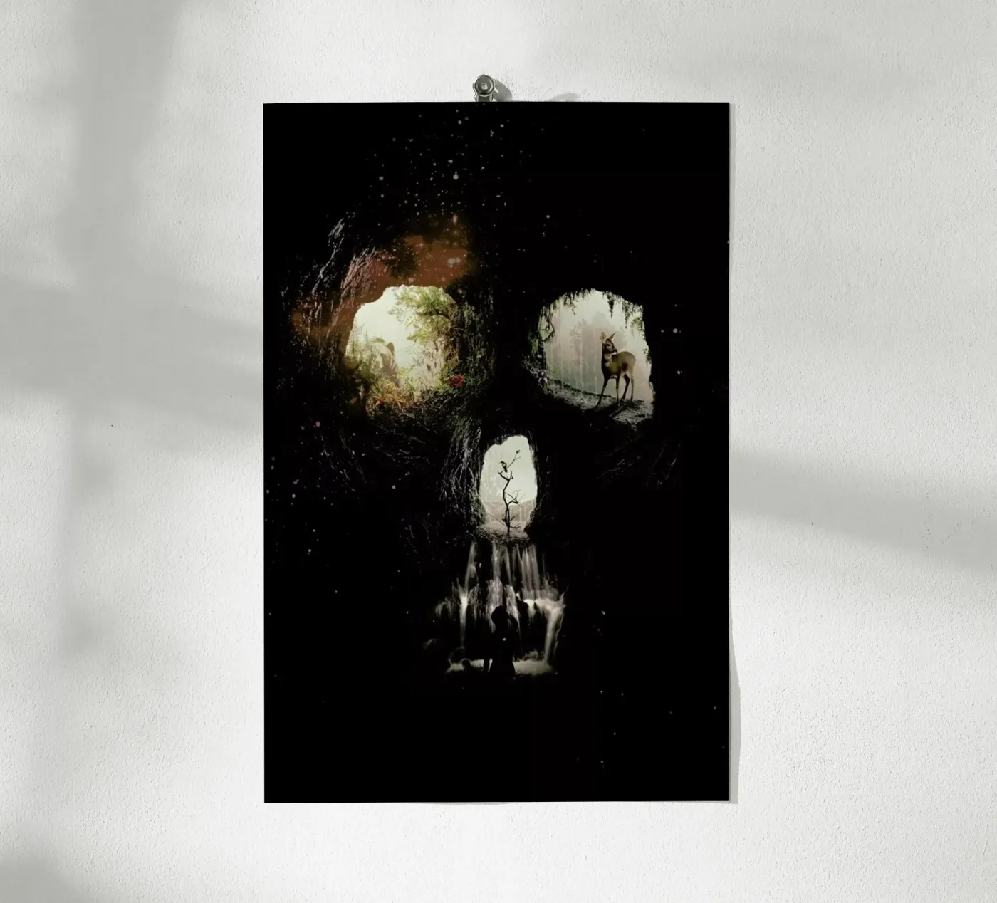 Cave Skull poster by Ali Gulec