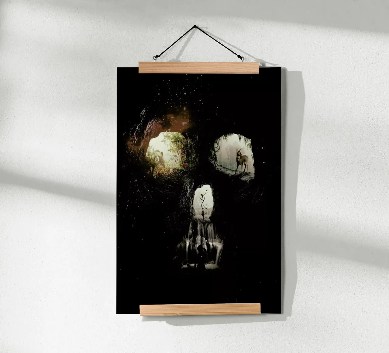 Cave Skull carta hahnemühle da Ali Gulec