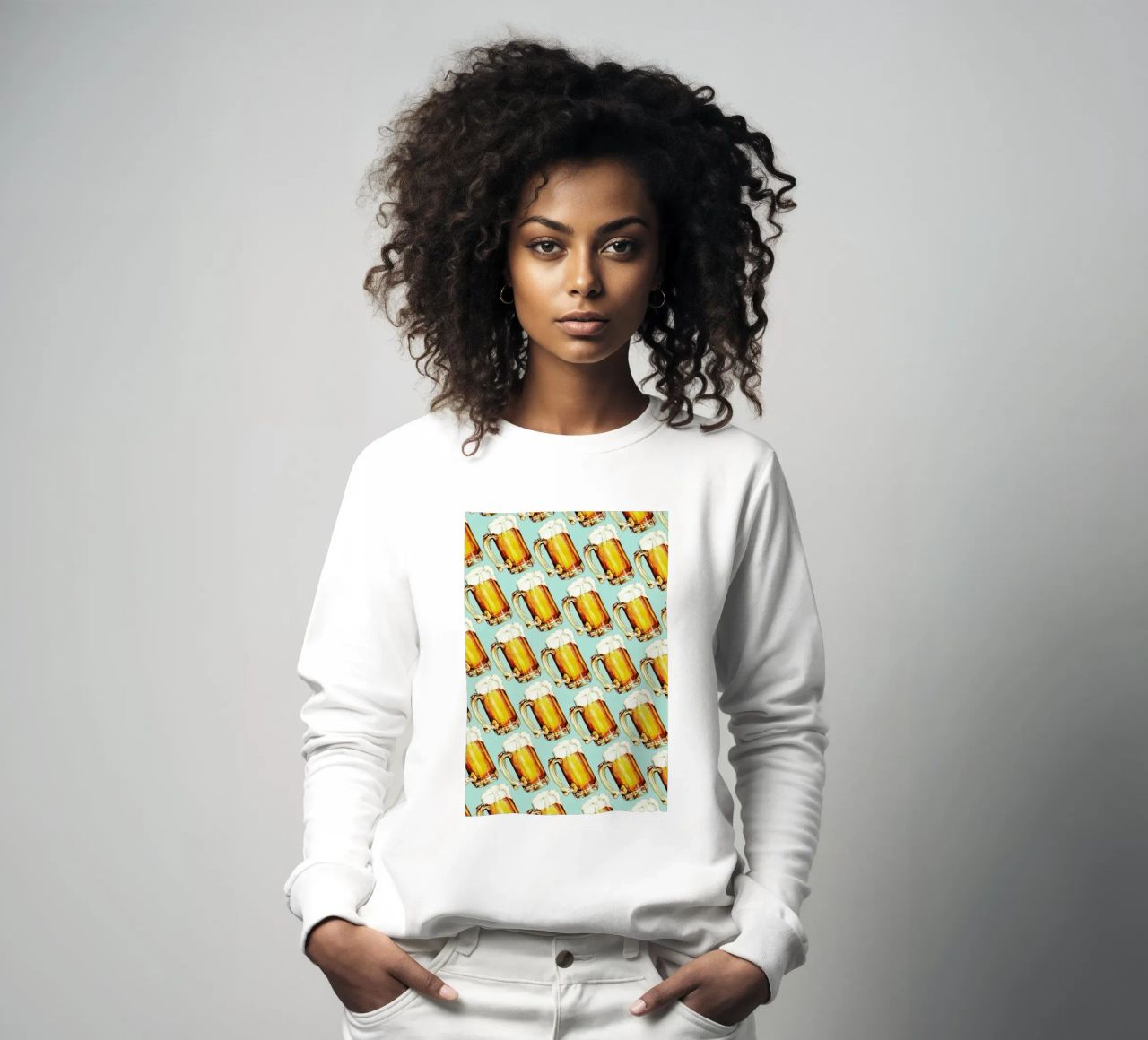 Beer Pattern felpa da Kelly Gilleran