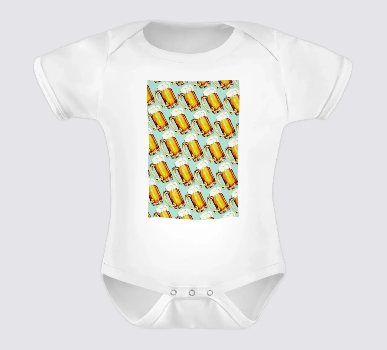 Beer Pattern body neonato maniche corte da Kelly Gilleran