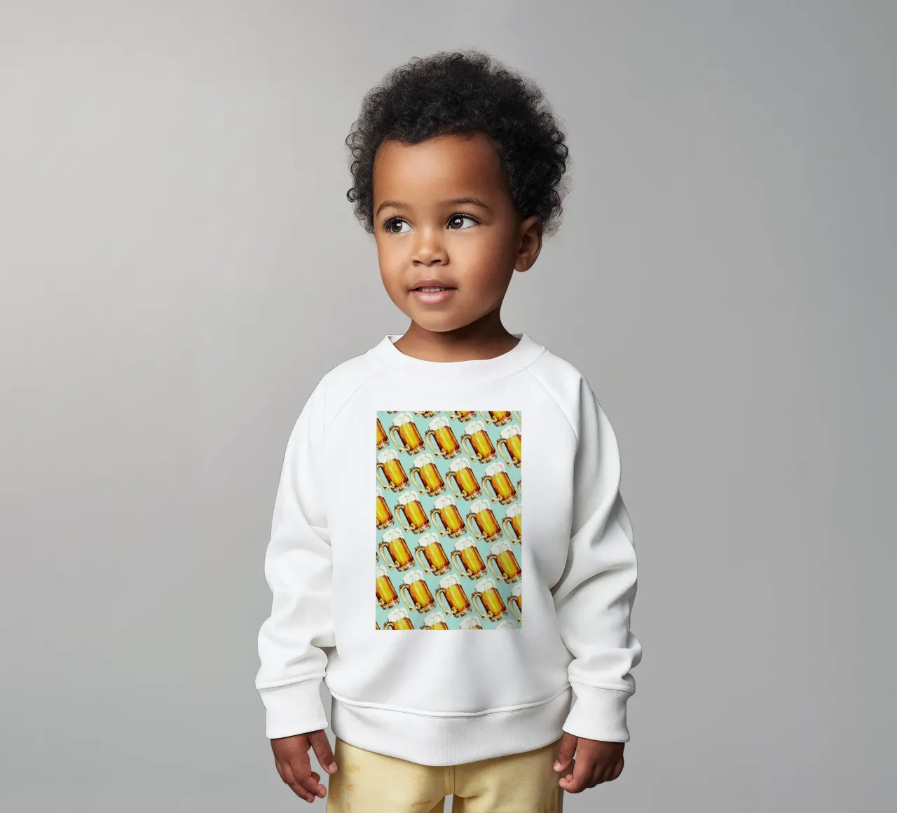 Beer Pattern baby sweatshirt by Kelly Gilleran
