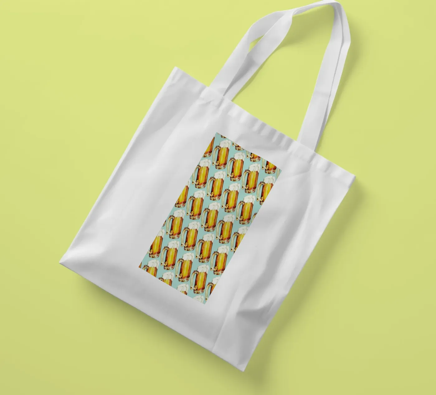 Beer Pattern borsa in juta da Kelly Gilleran