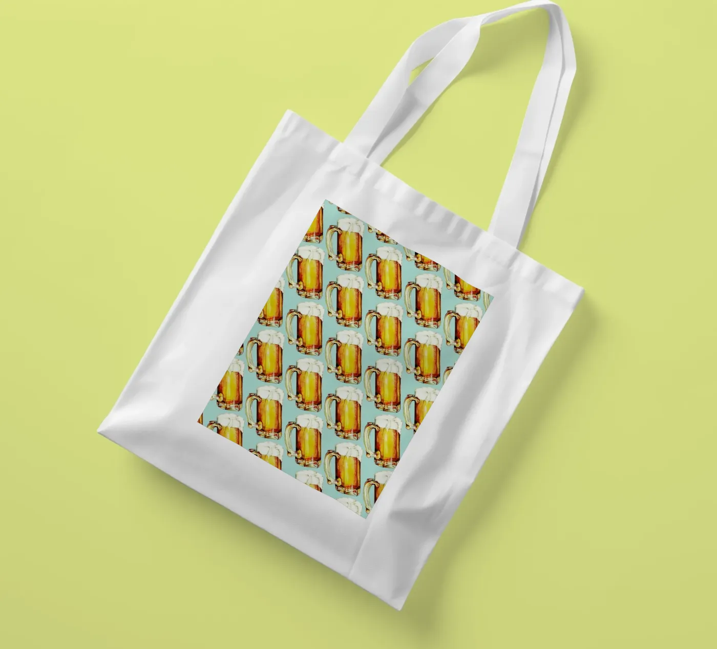 Beer Pattern borsa in juta da Kelly Gilleran
