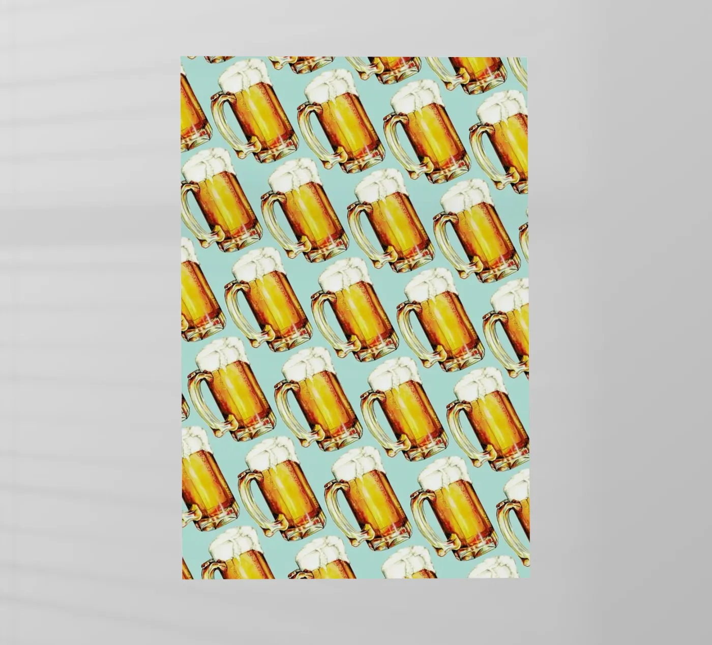 Beer Pattern backlit film by Kelly Gilleran