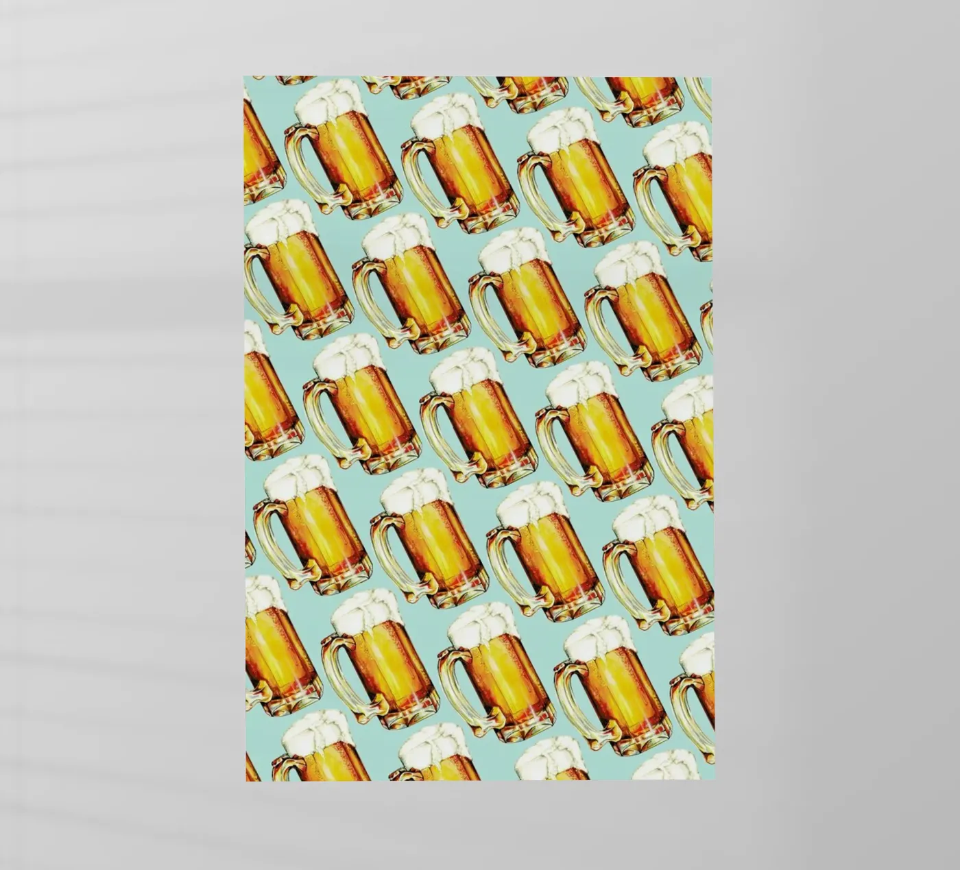 Beer Pattern backlit film by Kelly Gilleran