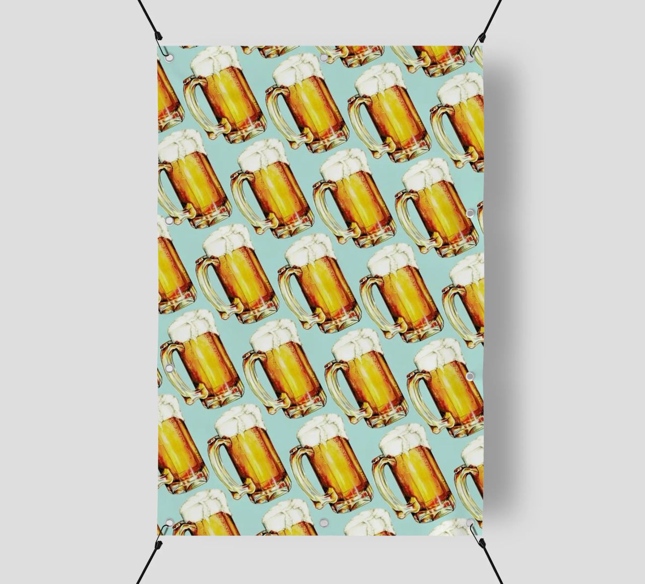 Beer Pattern telo in pvc da Kelly Gilleran