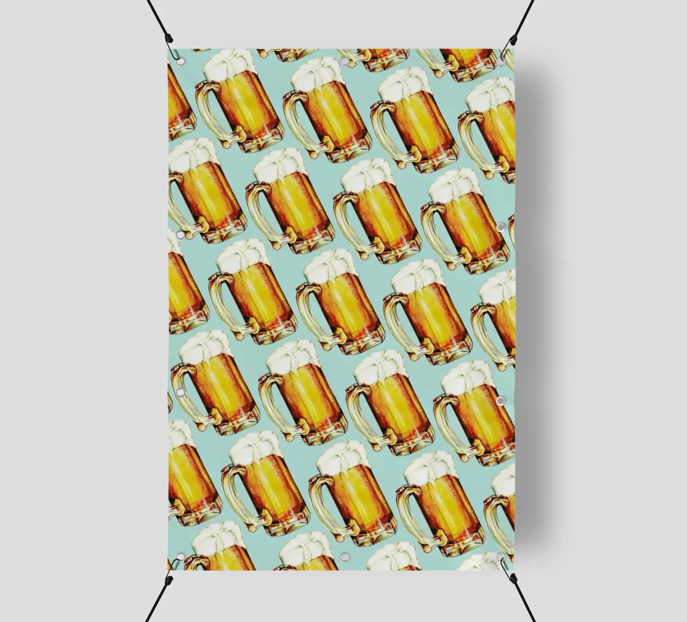 Beer Pattern telo in pvc da Kelly Gilleran