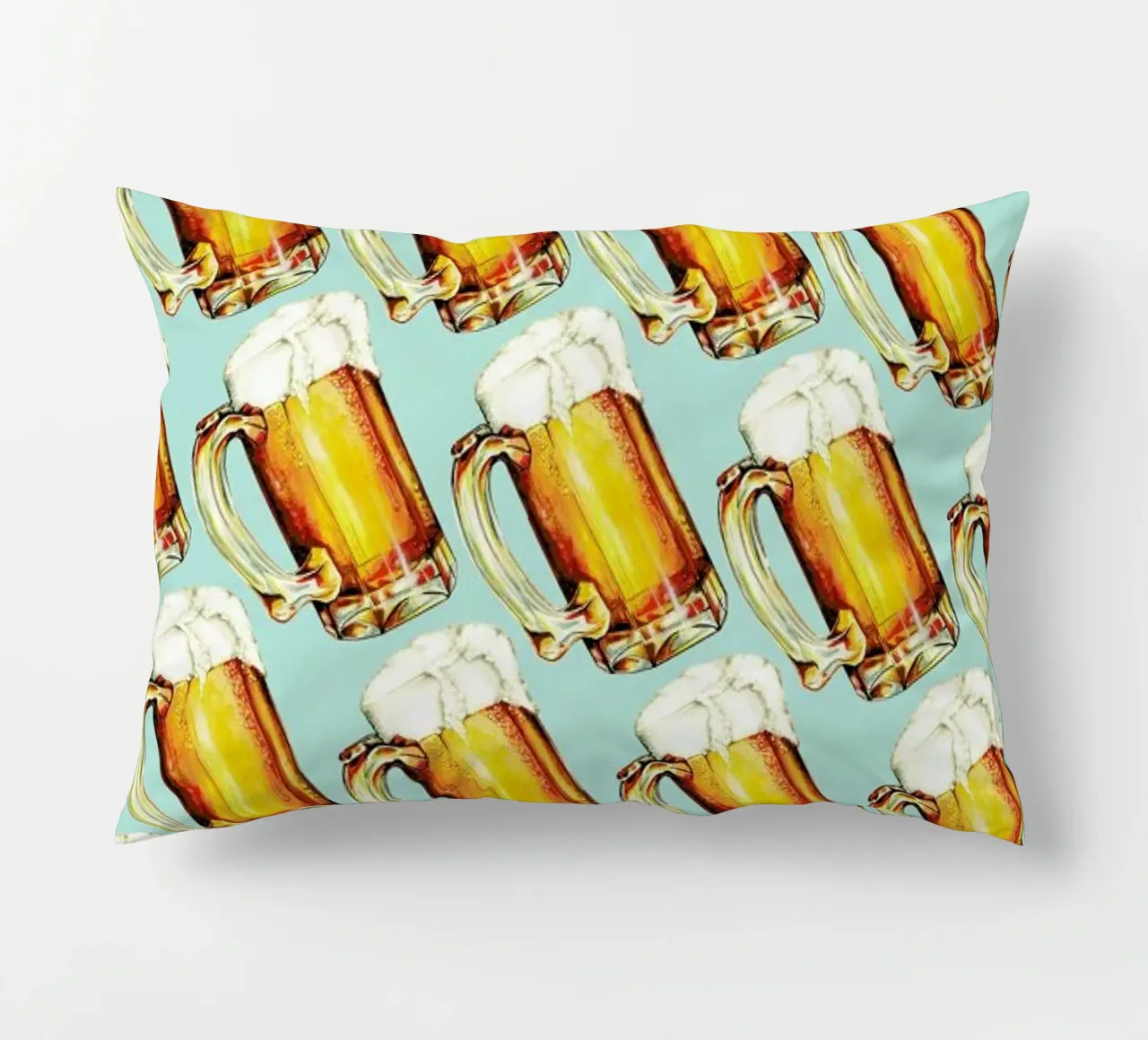 Beer Pattern cuscino da Kelly Gilleran