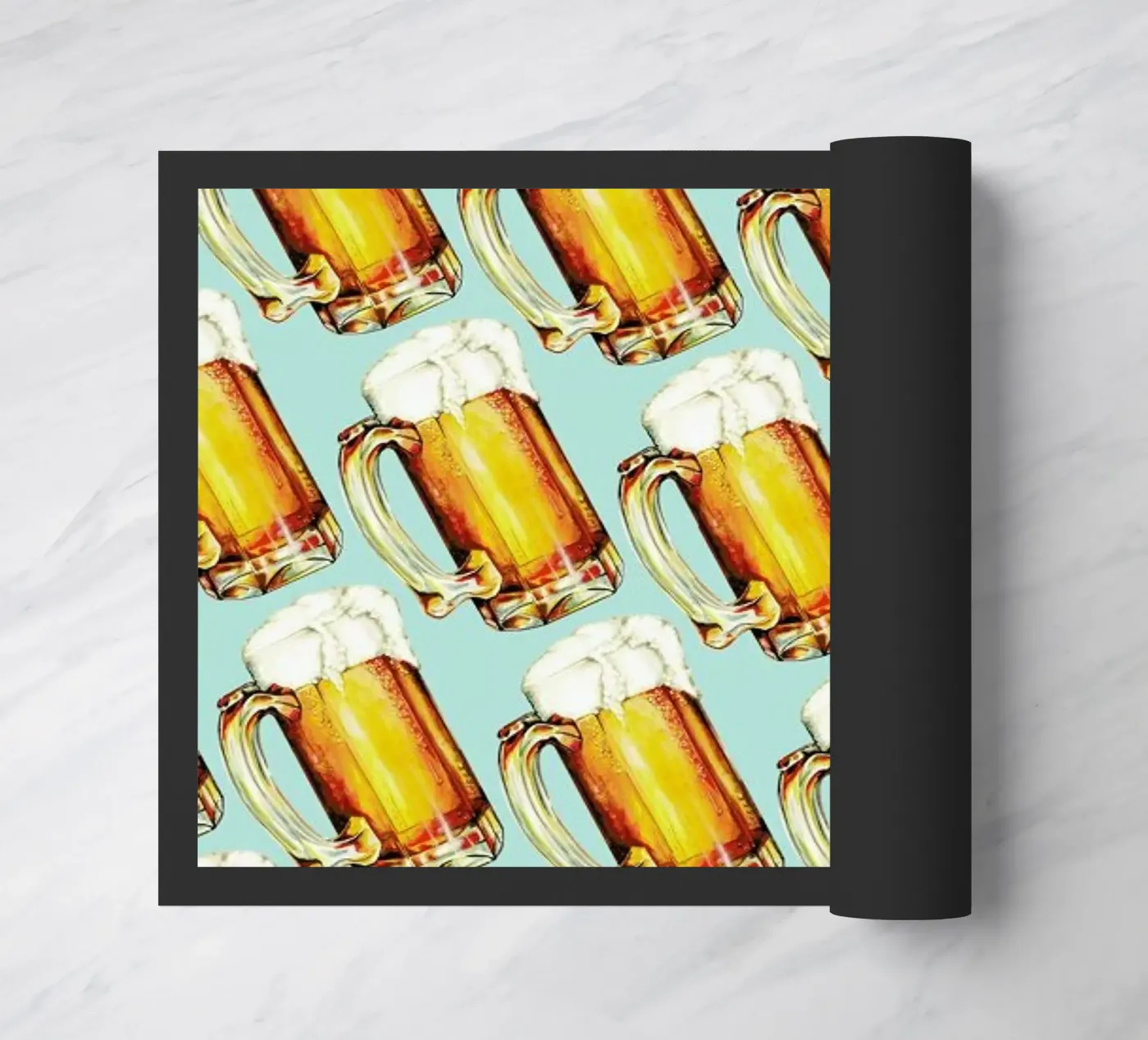 Beer Pattern doormat by Kelly Gilleran