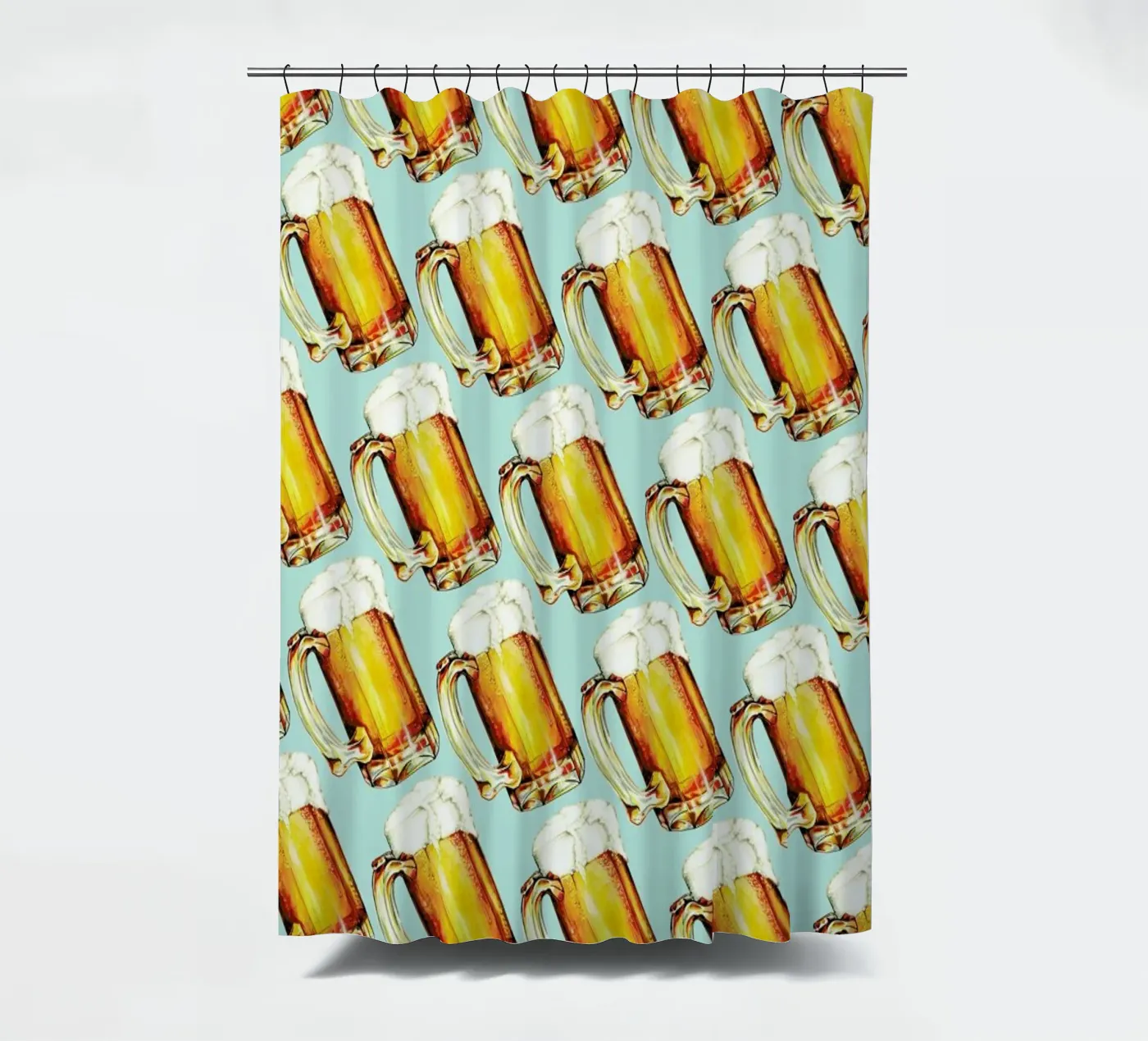 Beer Pattern douchegordijn van Kelly Gilleran