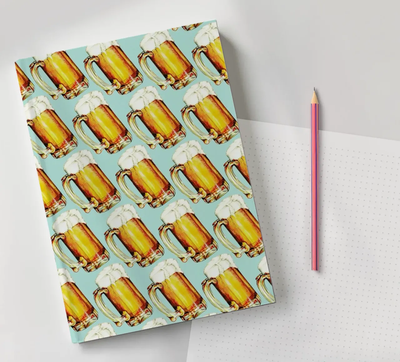 Beer Pattern notebook by Kelly Gilleran
