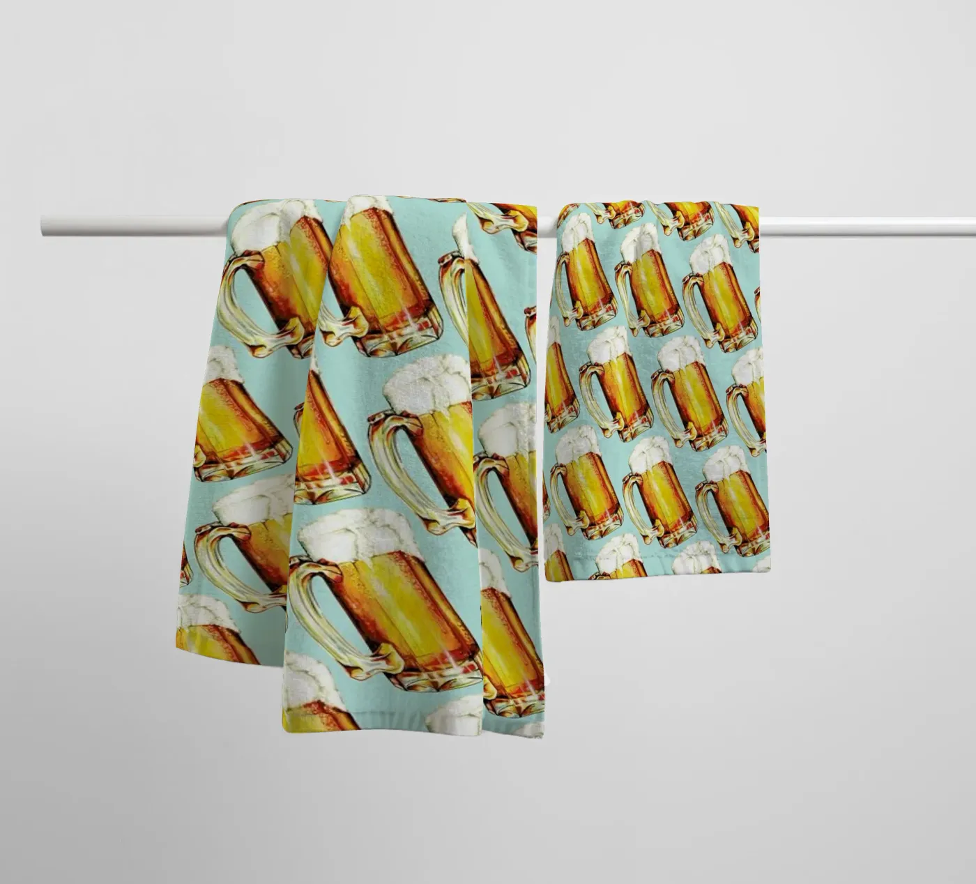 Beer Pattern towel by Kelly Gilleran