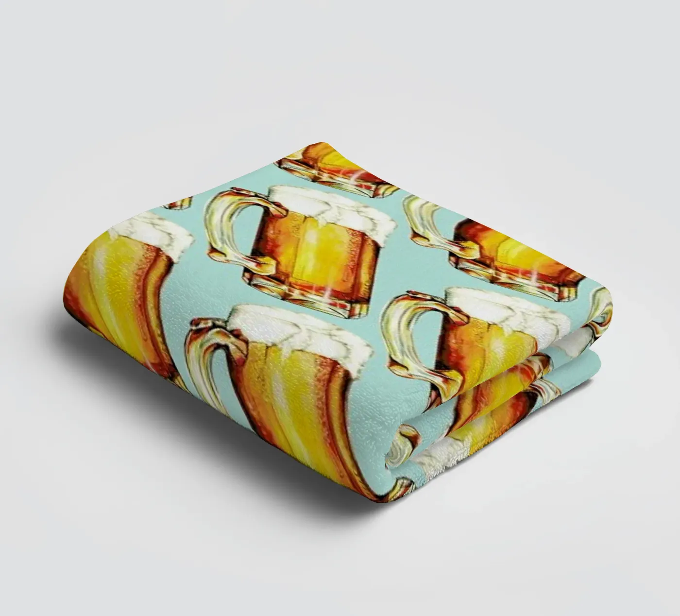 Beer Pattern towel by Kelly Gilleran