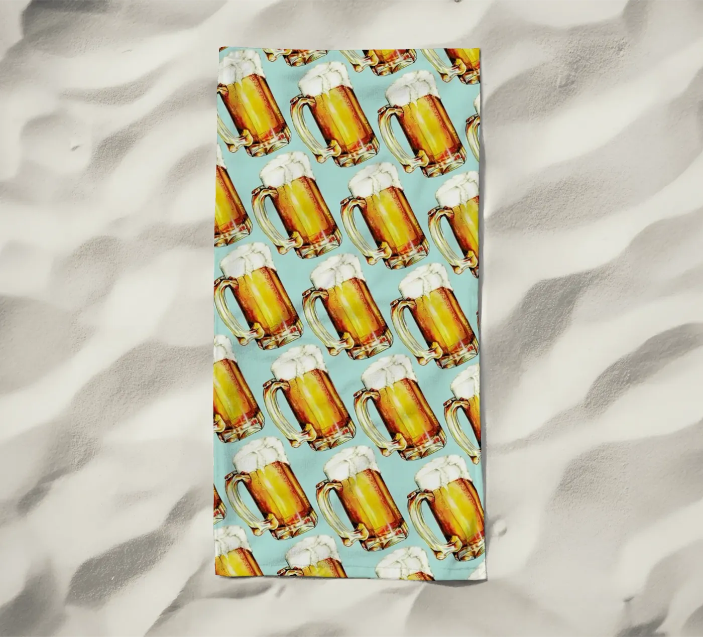 Beer Pattern telo mare da Kelly Gilleran