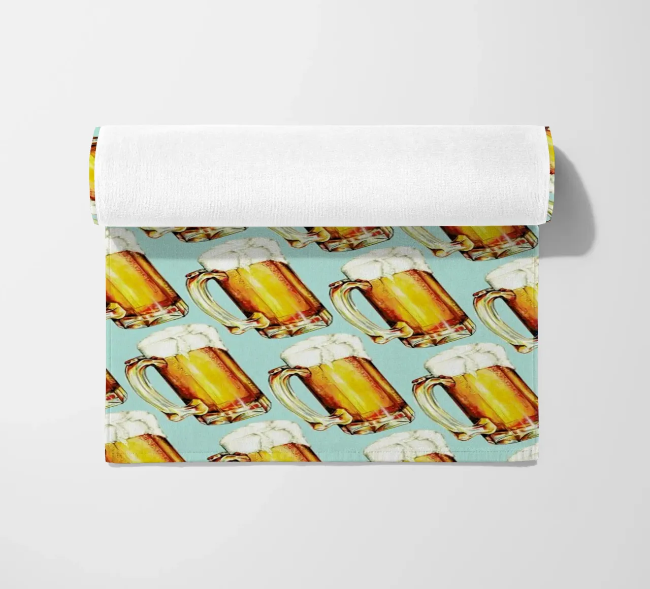 Beer Pattern beach towel by Kelly Gilleran