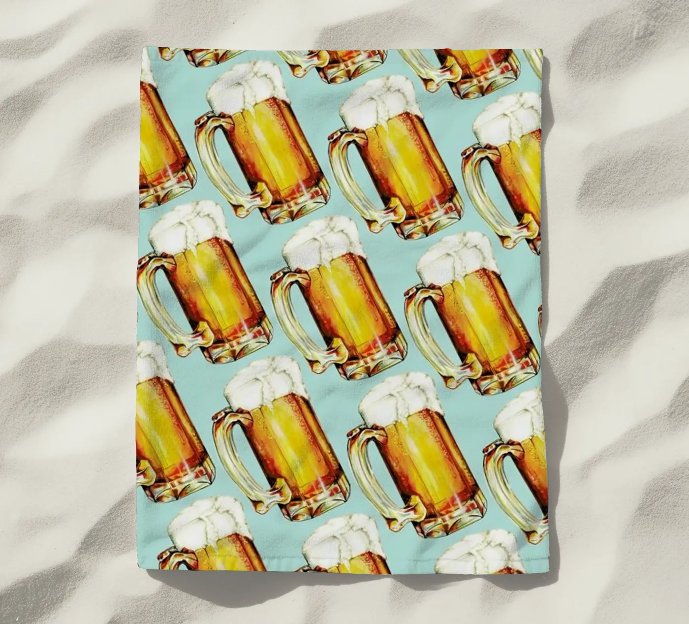 Beer Pattern strandhanddoek van Kelly Gilleran