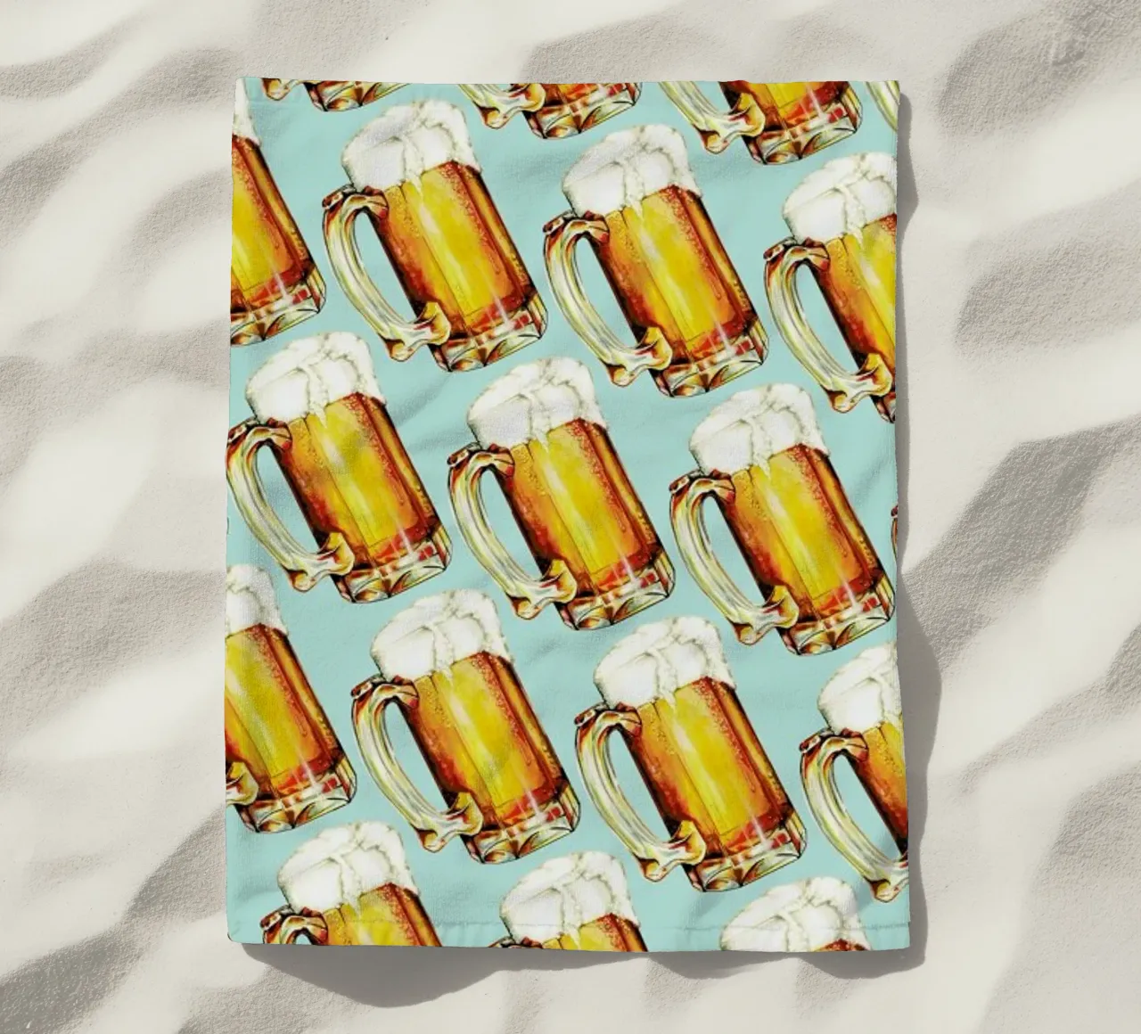 Beer Pattern telo mare da Kelly Gilleran