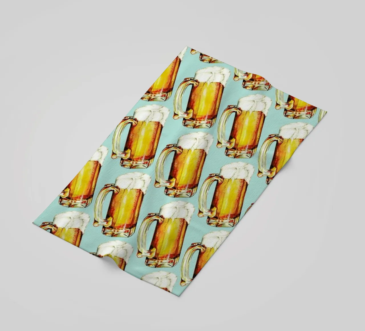 Beer Pattern beach towel by Kelly Gilleran