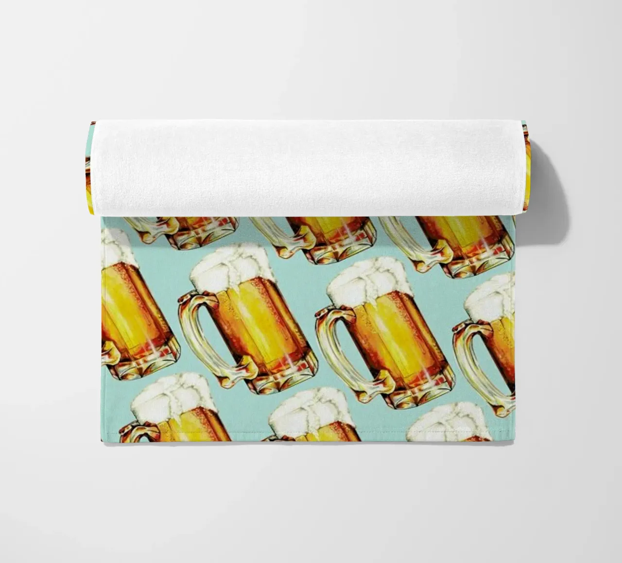 Beer Pattern beach towel by Kelly Gilleran