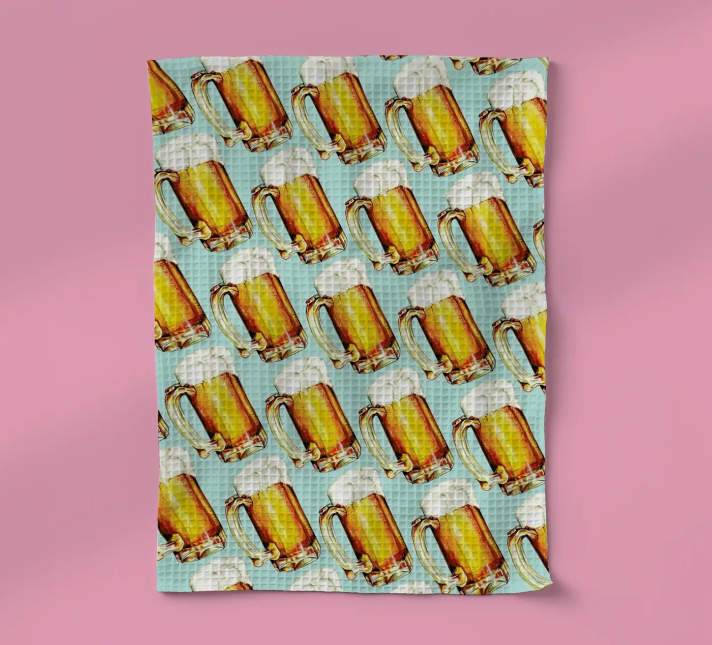 Beer Pattern tea towel by Kelly Gilleran