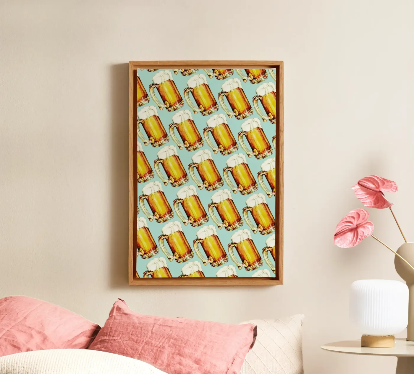 Beer Pattern tela da Kelly Gilleran