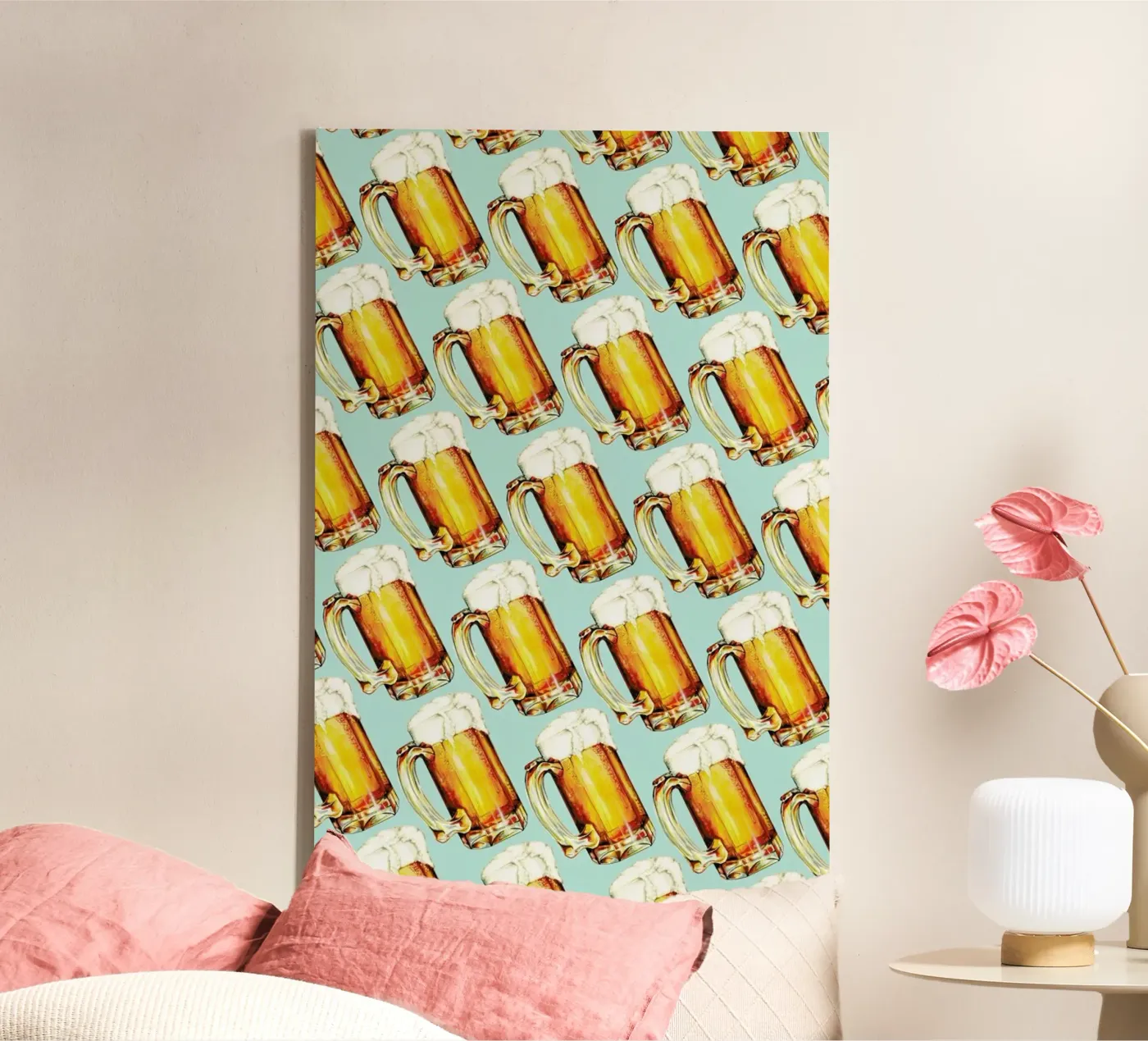 Beer Pattern tela da Kelly Gilleran