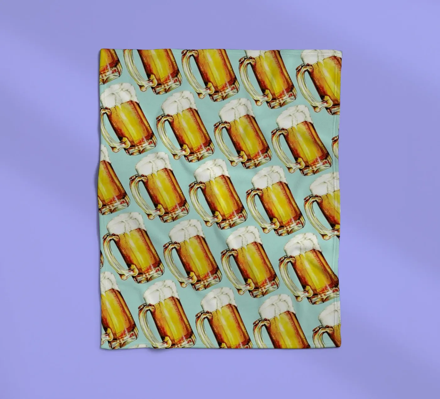 Beer Pattern fleecedeken van Kelly Gilleran