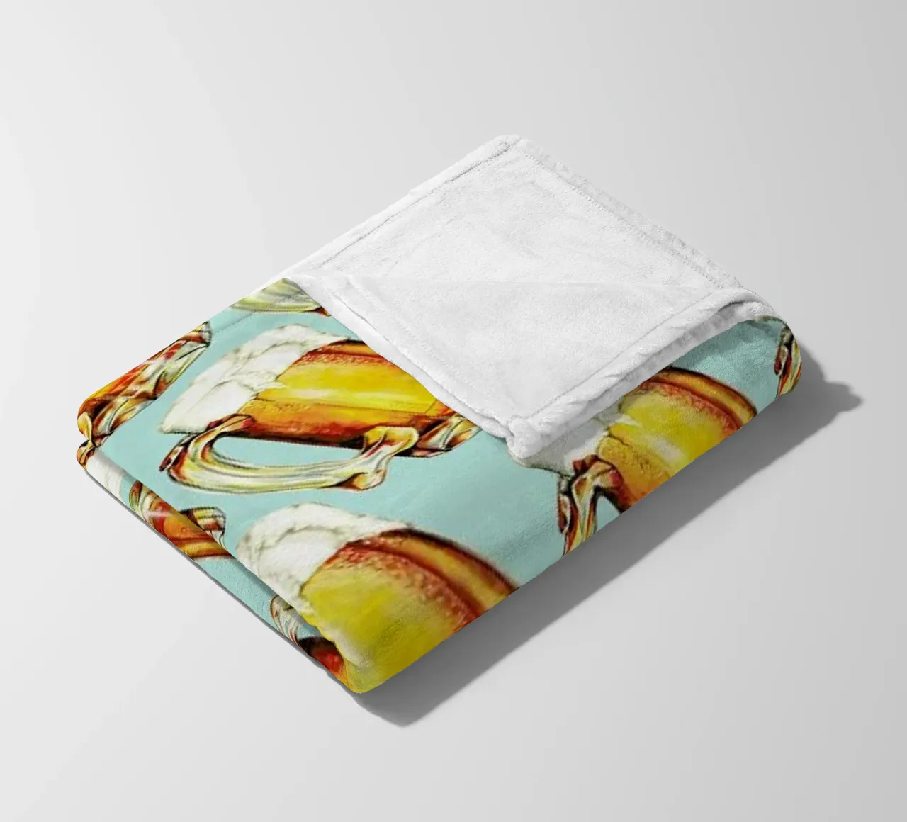 Beer Pattern fleecedeken van Kelly Gilleran