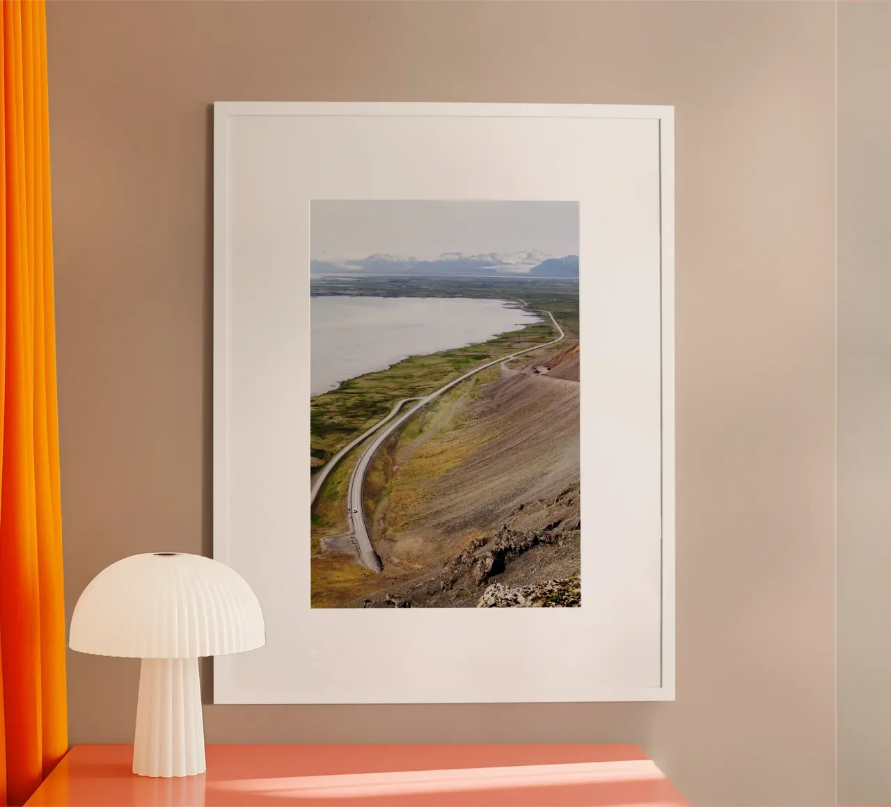 Strada in Islanda carta hahnemühle da Simon Koy