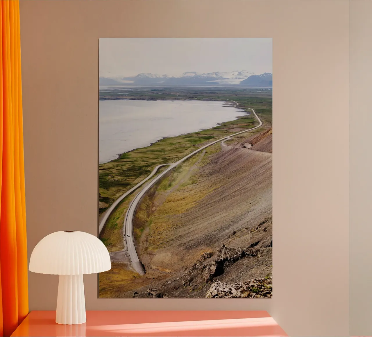 Strada in Islanda carta hahnemühle da Simon Koy