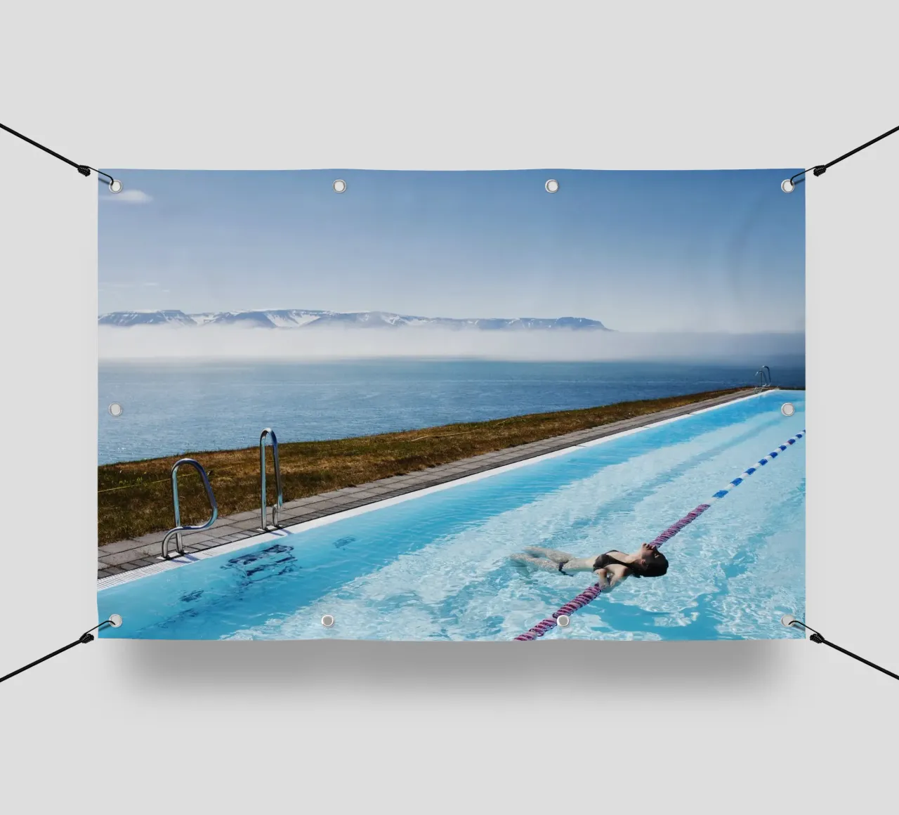 Piscina all'aperto in Islanda telo in pvc da Simon Koy