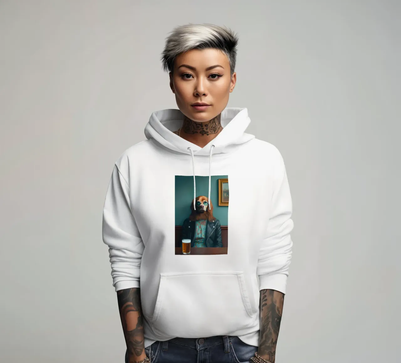 Ethan felpa con cappuccio da Affiches Chien Originales – Dogland