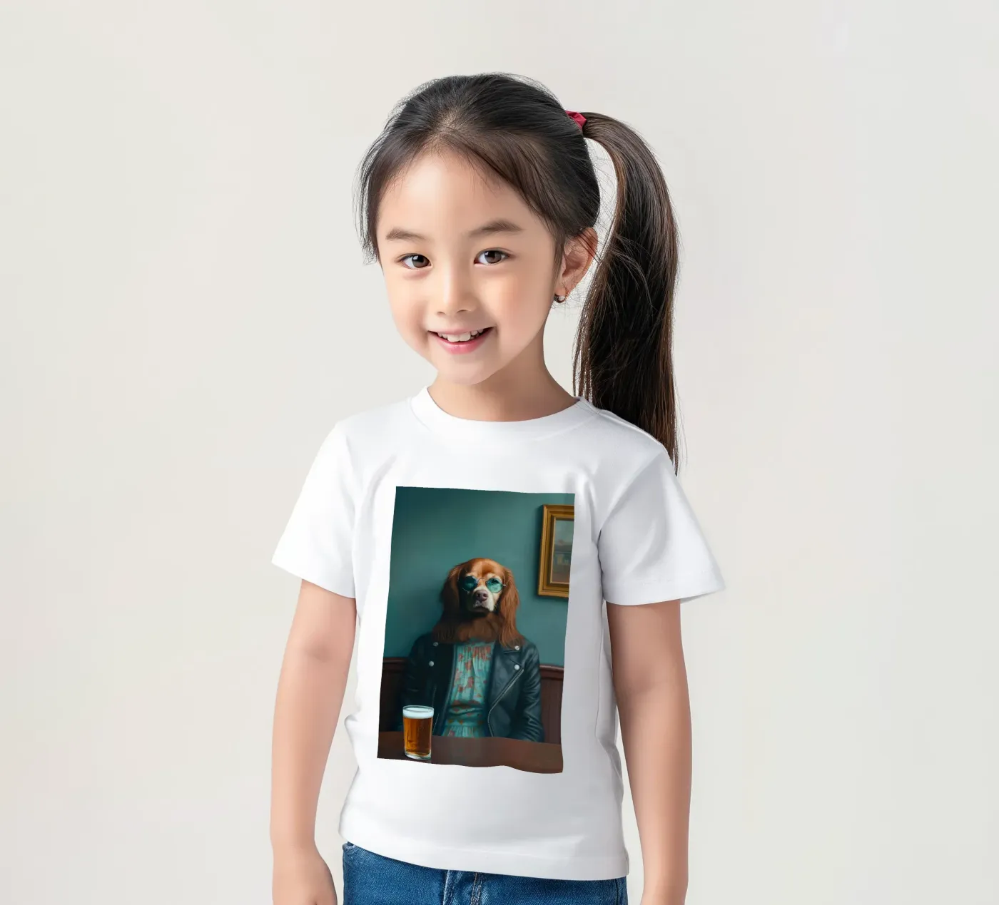 Ethan Kinder T-Shirt von Affiches Chien Originales – Dogland