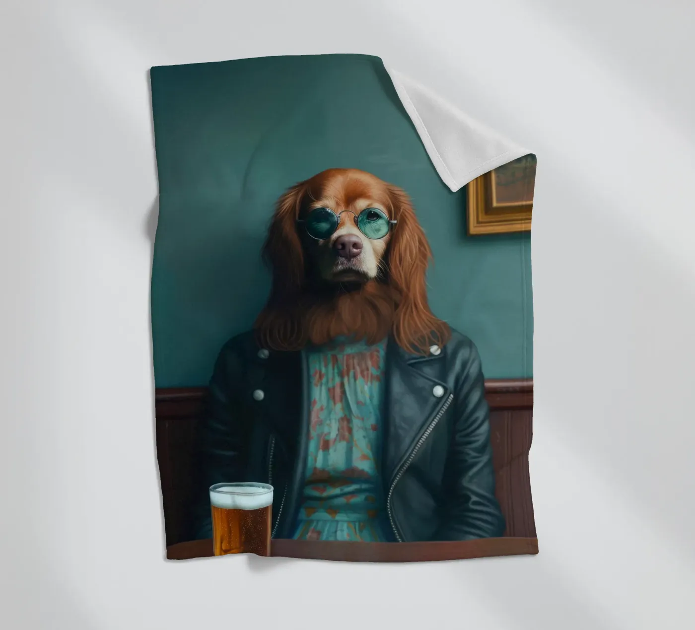 Ethan plaid polaire de Affiches Chien Originales – Dogland